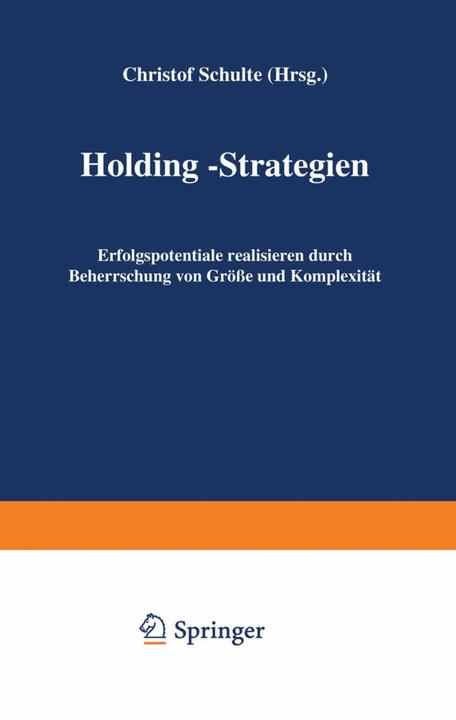 Produktbild Holding-Strategien (Deutsch, Christof Schulte, 2012)