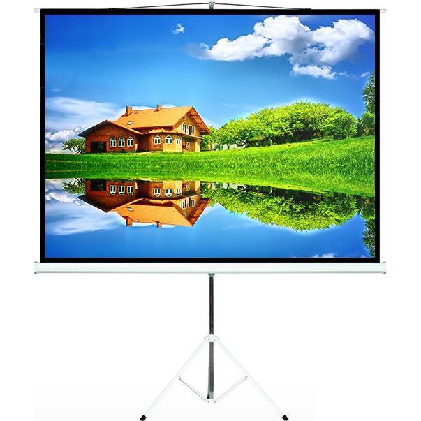 Maclean Projection Screen With 200x200 Tripods MC-680 - 284,5 cm (112.01", 1:1), Leinwand, Weiss