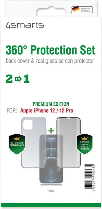 Produktbild 4smarts 360° Protection Set (Apple iPhone 12 Pro, Apple iPhone 12)