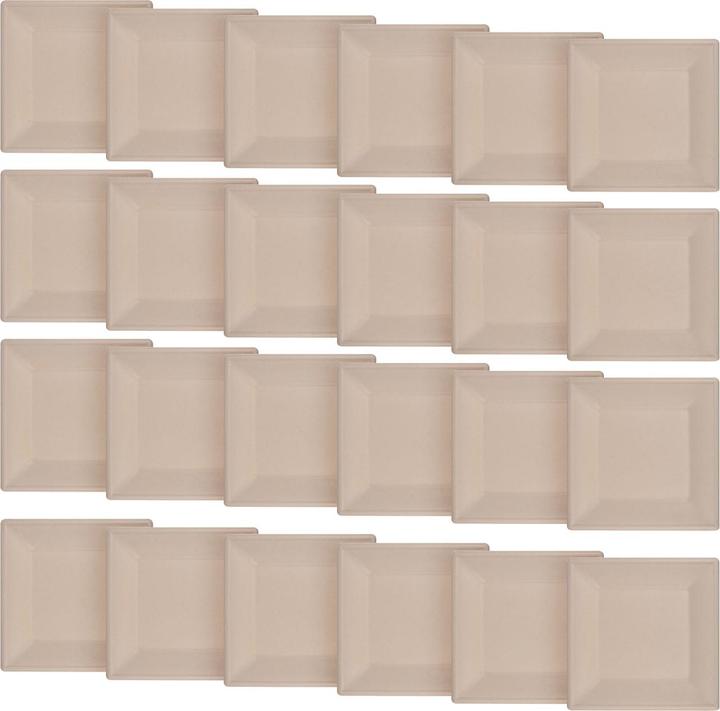 Actual product image Natura Punto Square plate from sugar cane (24x)