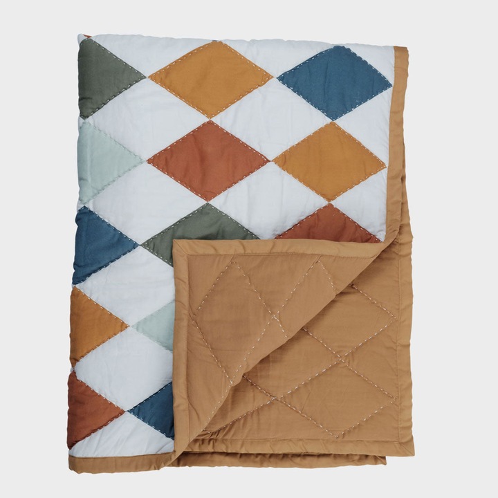 Produktbild Fabelab Decke Patchwork Diamond (140 x 110 cm)