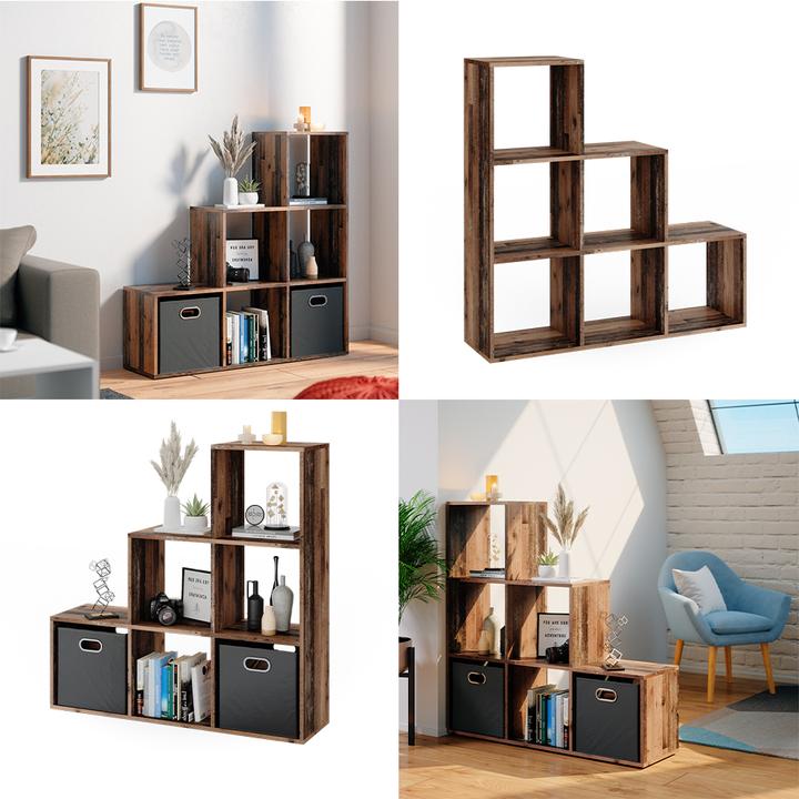 Produktbild Vicco Treppenregal (105 x 108 x 29 cm)