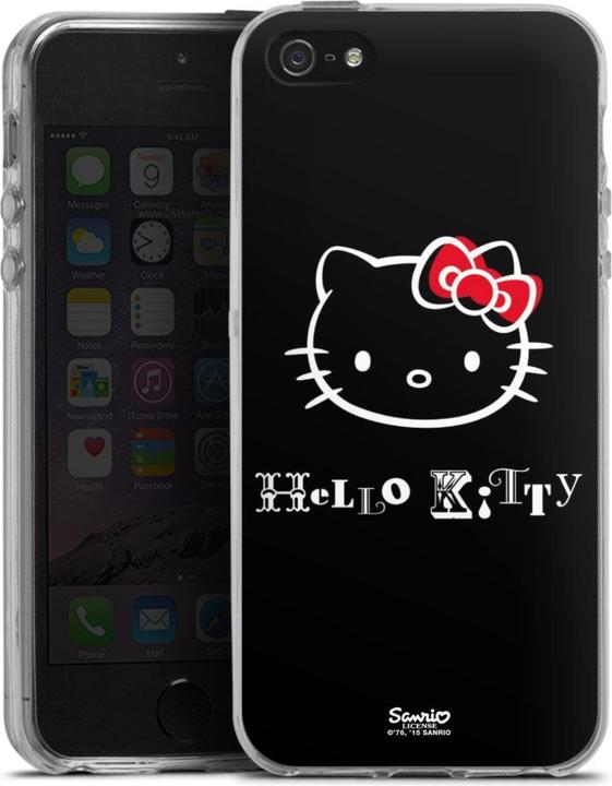 Produktbild DeinDesign Silikon Hülle für Apple iPhone 5 Handyhülle Case Smartphone Schutzhülle Fanartikel Hello Kitty (Apple iPhone 5)