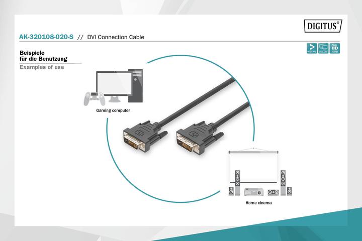 Actual product image Digitus Dvi — Dvi (2 m, DVI)