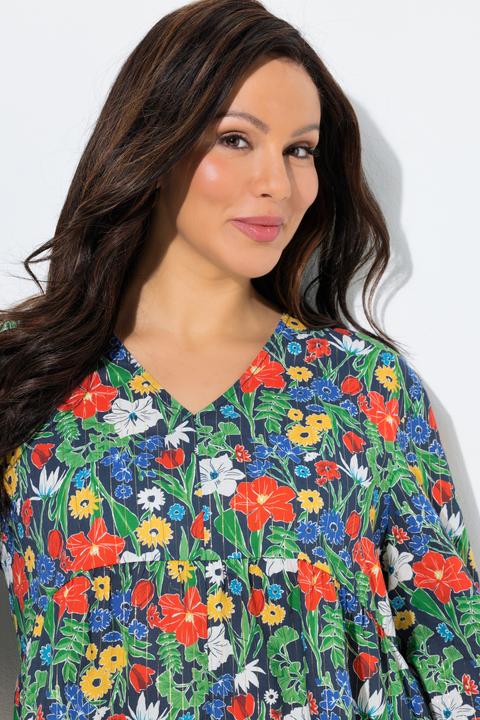 Actual product image Ulla Popken Sparkling Floral Blouse (60)