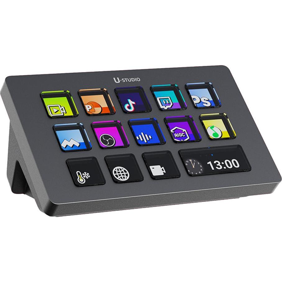 Ulanzi Tastiera intelligente D200 Stream Deck, Streaming deck, Nero