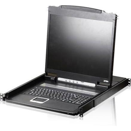 Aten 19" LCD Console, KVM Switch, Schwarz