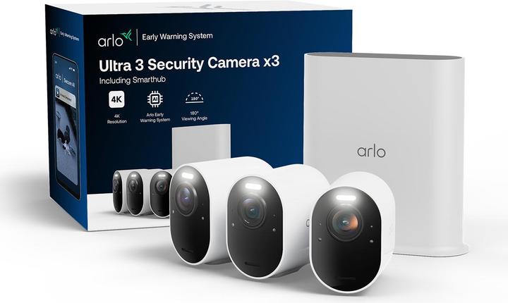 Image du produit Arlo ULTRA3 3-CAM KIT, ULTRA3, 3-CAM KIT (3840 x 2160 pixels)