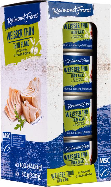 Raimond Frères MSC Thon blanc (Albacore) Huile d'olive -4er (430 g)