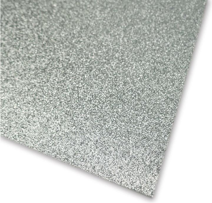 Actual product image Ursus Glitter cardboard A4, 300 g/m², 10 sheets, silver (300 g/m², 10x)
