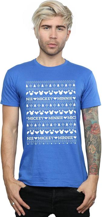 Produktbild Disney Mickey And Minnie Christmas Fair Isle TShirt (XL)