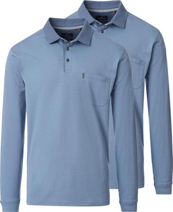 Immagine prodotto Casamoda - Basic - Poloshirt - 2er Pack (L Blau) (L)