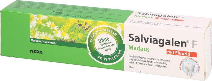 Immagine prodotto Meda Pharma Salviagalen F Madaus Dentifricio al fluoro, 75 ml Dentifricio (75 ml)