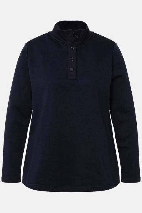 Actual product image Ulla Popken Collared Long Sleeve Sweatshirt (46, 48)