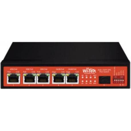 Wi-Tek 5GE+1SFP UNMANAGED UPS, Switch di rete