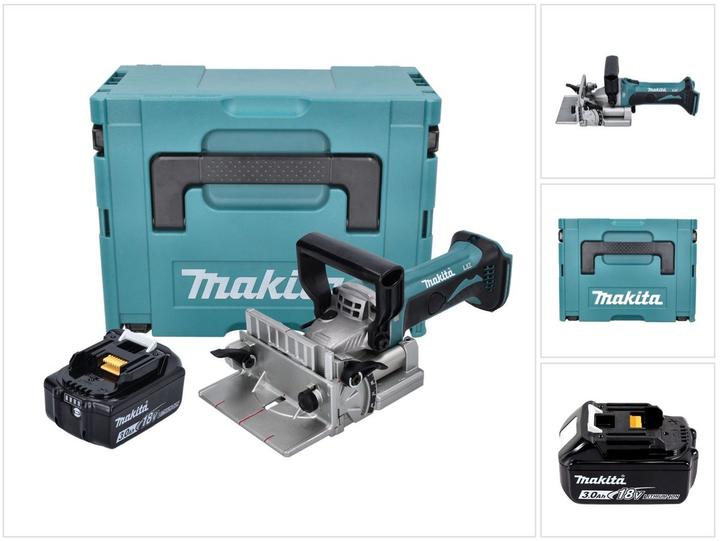 Actual product image Makita DPJ 180 F1J Battery grooving cutter 18 V 100 mm + 1x battery 3.0 Ah + Makpac - without charger