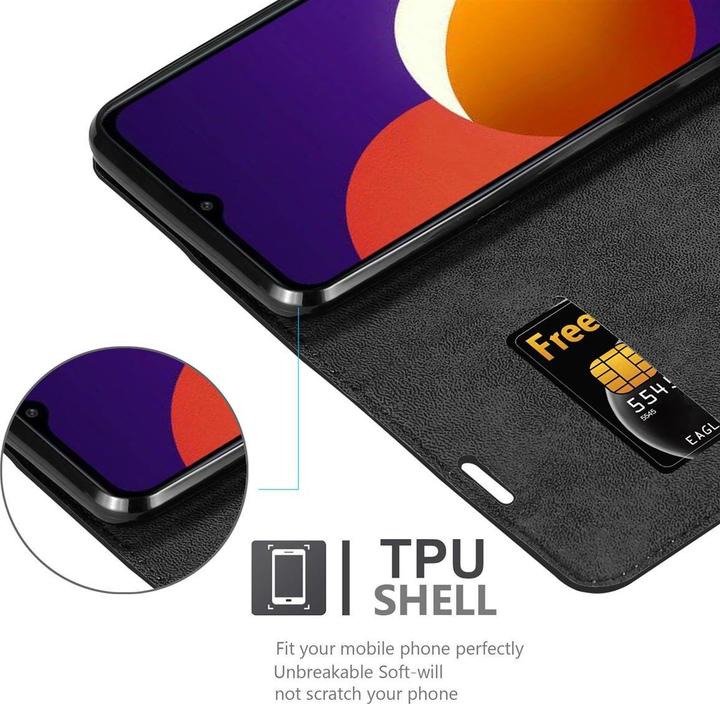 Actual product image Cadorabo Book Invisible Magnet Cover (Samsung Galaxy A12)