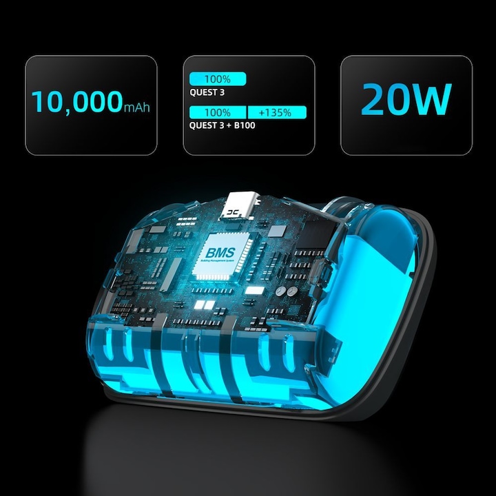 Actual product image Bobovr S3 PRO Battery Relief Strap for Meta Quest 3