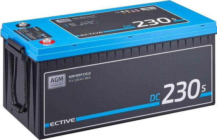 Image du produit Ective Batterie d'alimentation AGM Deep Cycle 12V 230Ah avec écran pour camping-car (12 V, 230 Ah)