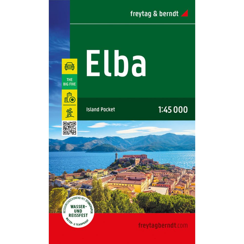 Elba, Strassen- und Freizeitkarte 1:45.000, freytag & berndt, Landkarte