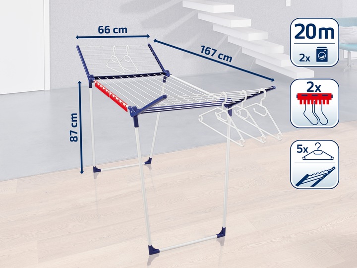 Produktbild Leifheit Standtrockner Pegasus 200 Solid (20 m)
