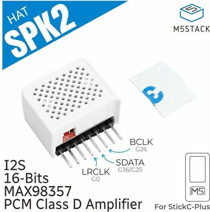 Image du produit M5Stack Haut-parleur M5StickCPLUS Speaker 2 Hat