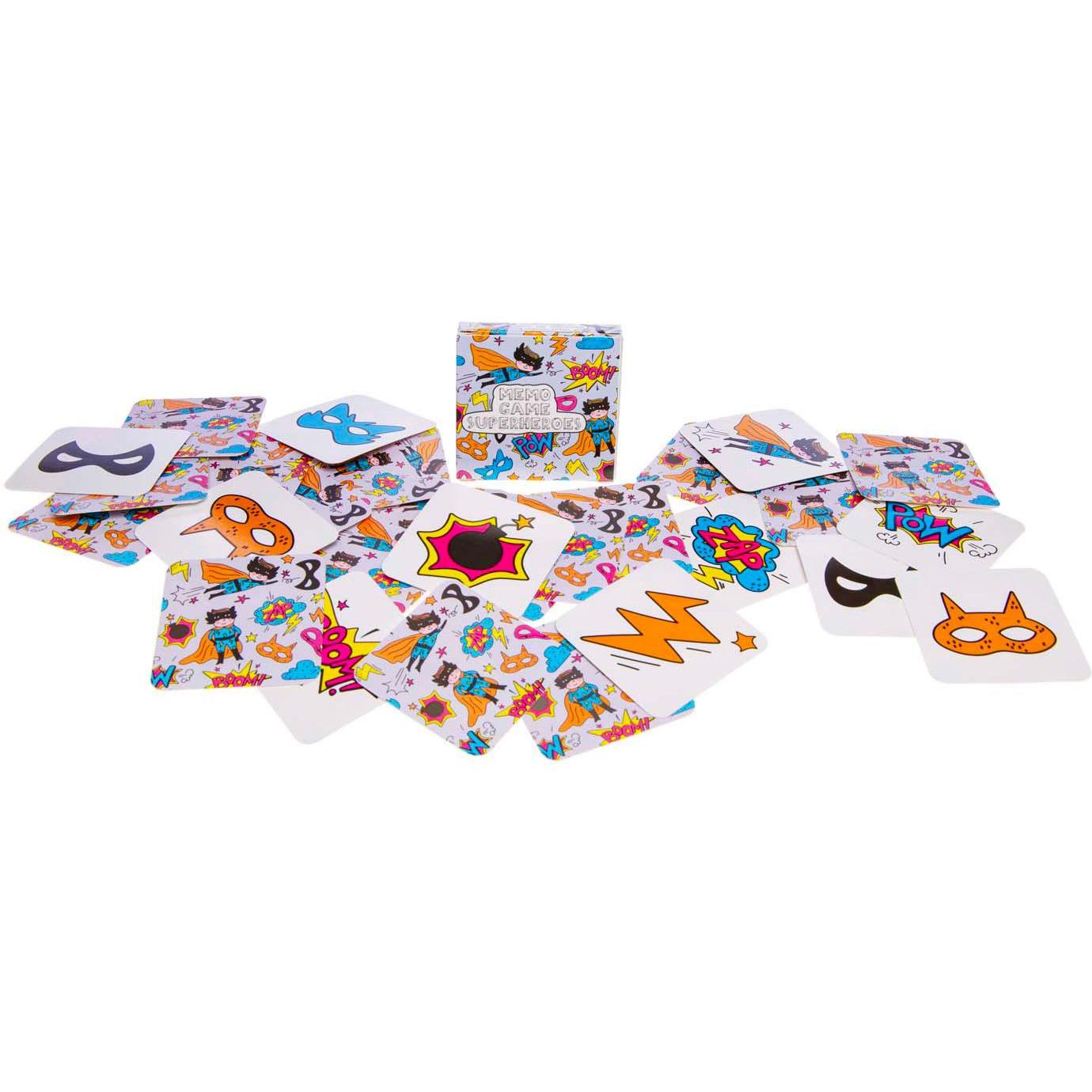 Duckiez Mini-Memory-Spiel Superhelden, 28 Karten