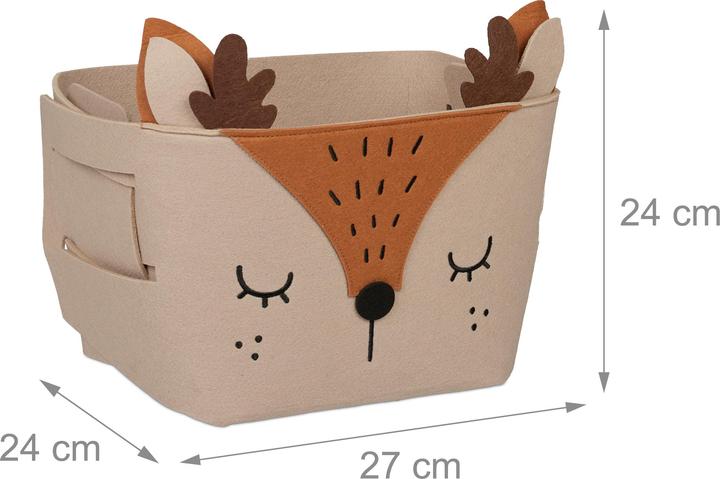 Actual product image Relaxdays Storage basket (1 x, 27 x 18 x 24 cm)