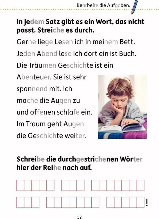 Produktbild Mein Übungsheft Lesen - 1. Klasse: Vom Satz zum Text, A5-Heft (Deutsch, Mascha Greune, Agnes Spiecker, 2021)