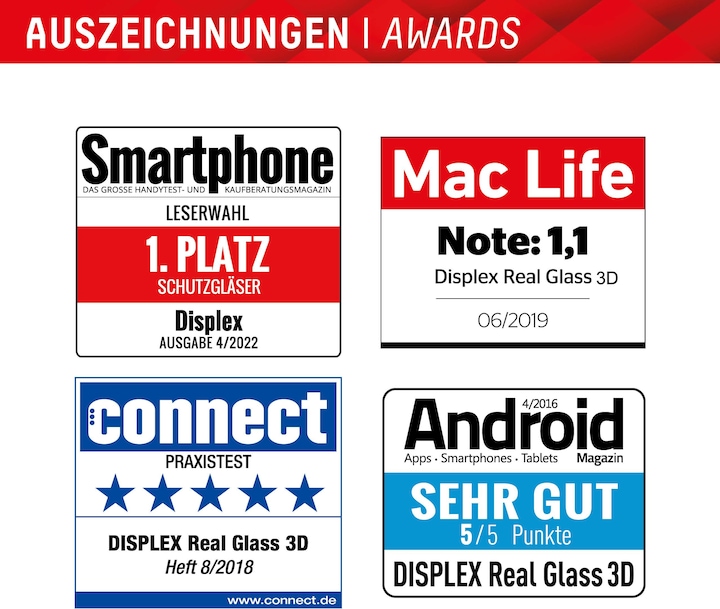 Produktbild Displex Real Glass, Full Cover Panzerglas + Handyhülle (1 Stück, Samsung Galaxy S23 Ultra)