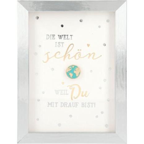 Magni, Bilderrahmen, Depesche 11626-004 - Bilderrahmen mit Kompliment, kleiner Deko-Rahmen mit hübschem Spruch, ca. 12 x