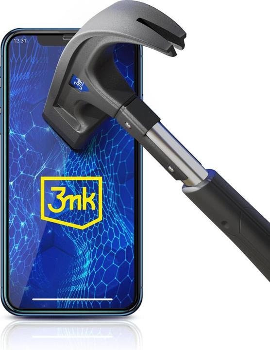 Image du produit 3MK HardGlass Max Lite for iPhone Xr / 11 black frame (1 pcs, Apple iPhone XR)