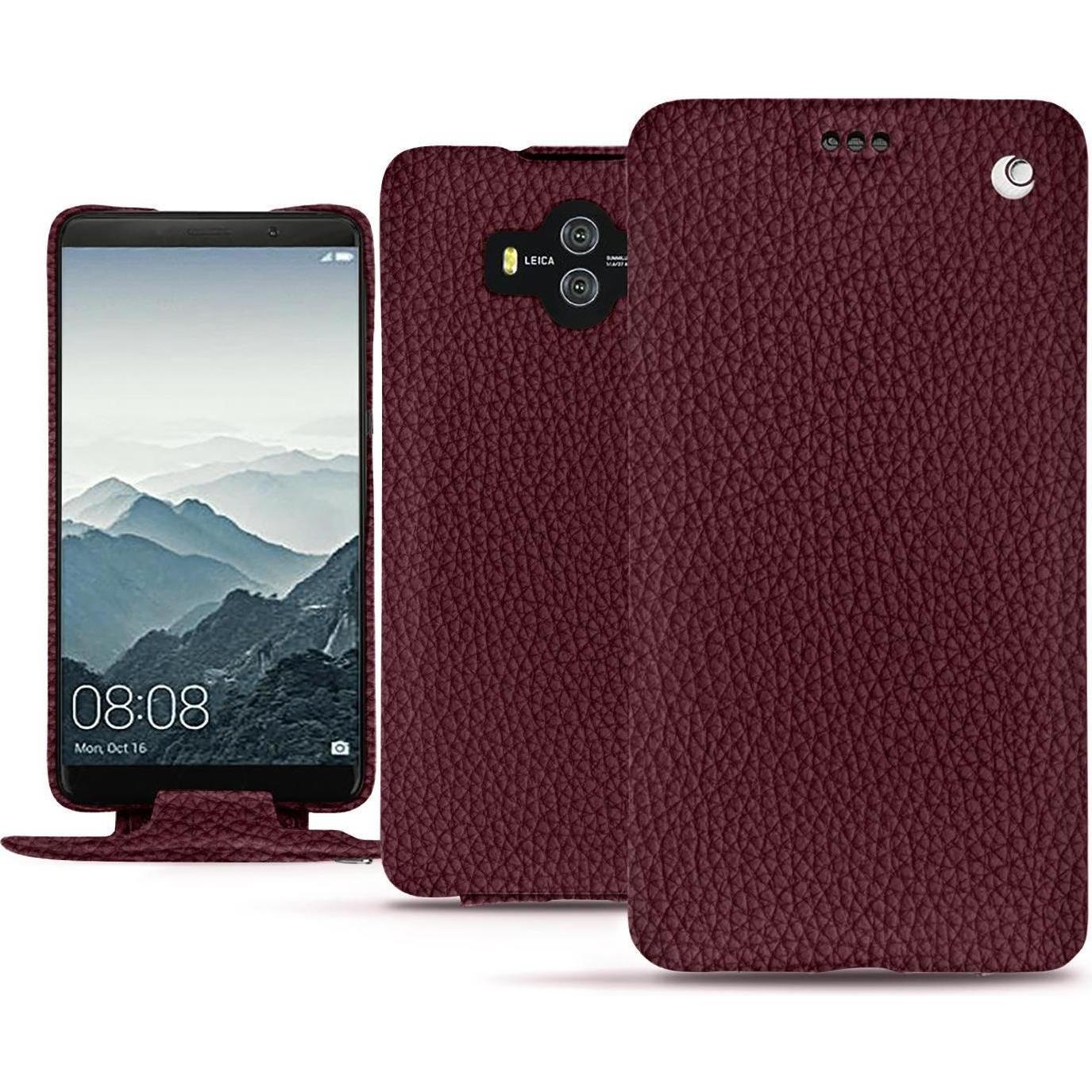 Noreve Lederschutzhülle vertikal (Huawei Mate 10), Smartphone Hülle, Violett
