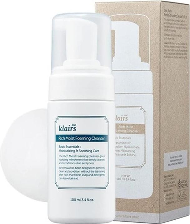Actual product image Klairs Rich Moist (Cleansing Foam, 100 ml)