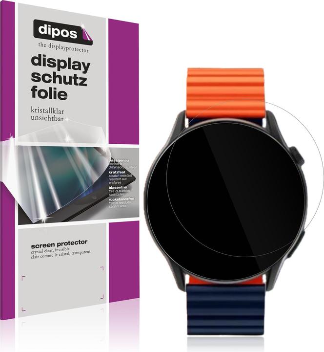 Actual product image Dipos Screen Protector Crystalclear for Kieslect Calling Watch KR Pro