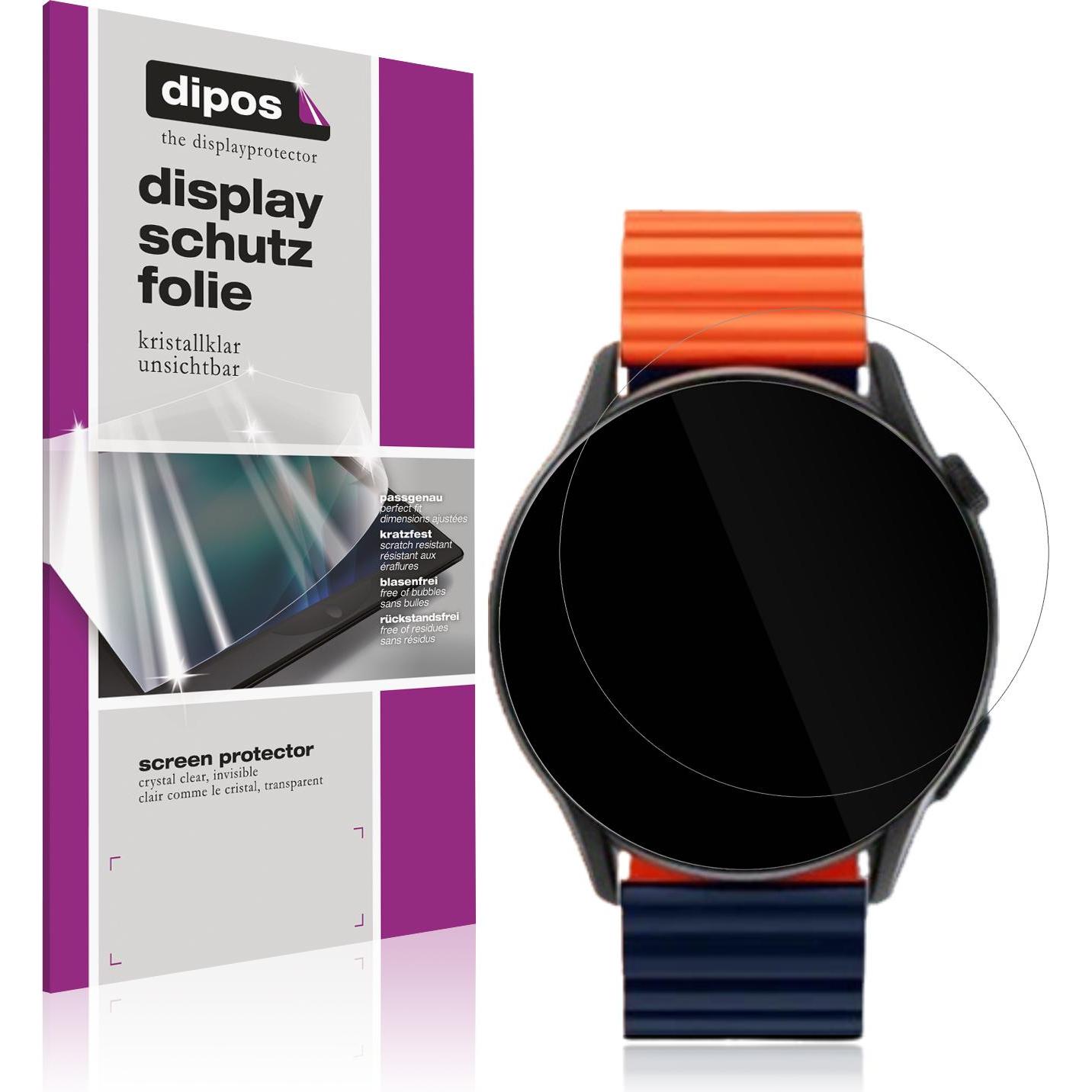 Dipos Schutzfolie Klar für Kieslect Calling Watch KR Pro, Smartwatch Schutzfolie, Transparent