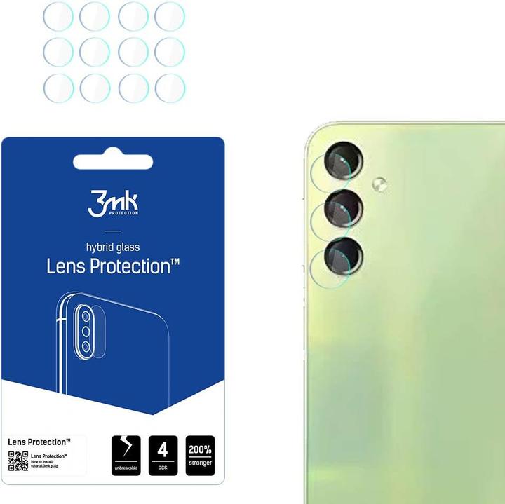Actual product image 3MK Lens Protect Sam A24 4G A245 Ochrona na obiektyw aparatu 4szt (1 Piece, Samsung Galaxy A24)