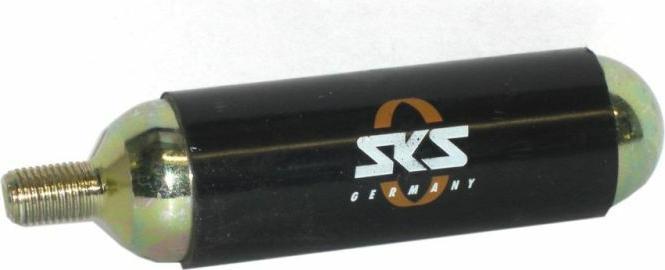Actual product image SKS CO2 cartridge 24 g with thread open (Replacement CO2 cartridges)