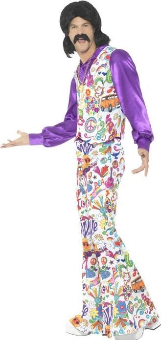 Actual product image Smiffys Groovy 60s Hippie Costume (Men) (XL)