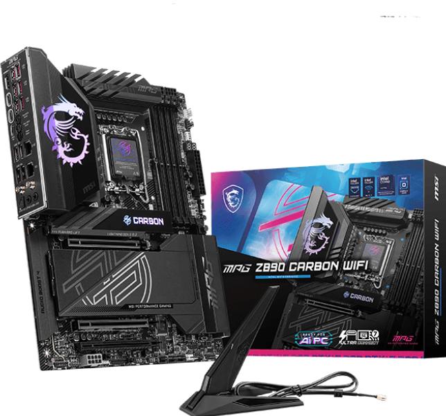 Produktbild MSI MPG Z890 CARBON WIFI (LGA 1851, Intel Z890, ATX)