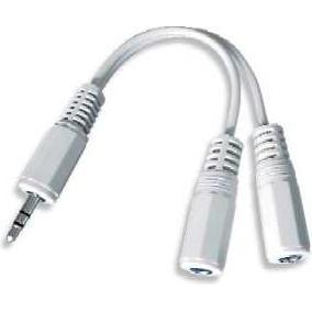 Gembird 10cm 3.5mm/2x3.5mm (0.10 m, 3.5mm Klinke (AUX)), Audio Kabel