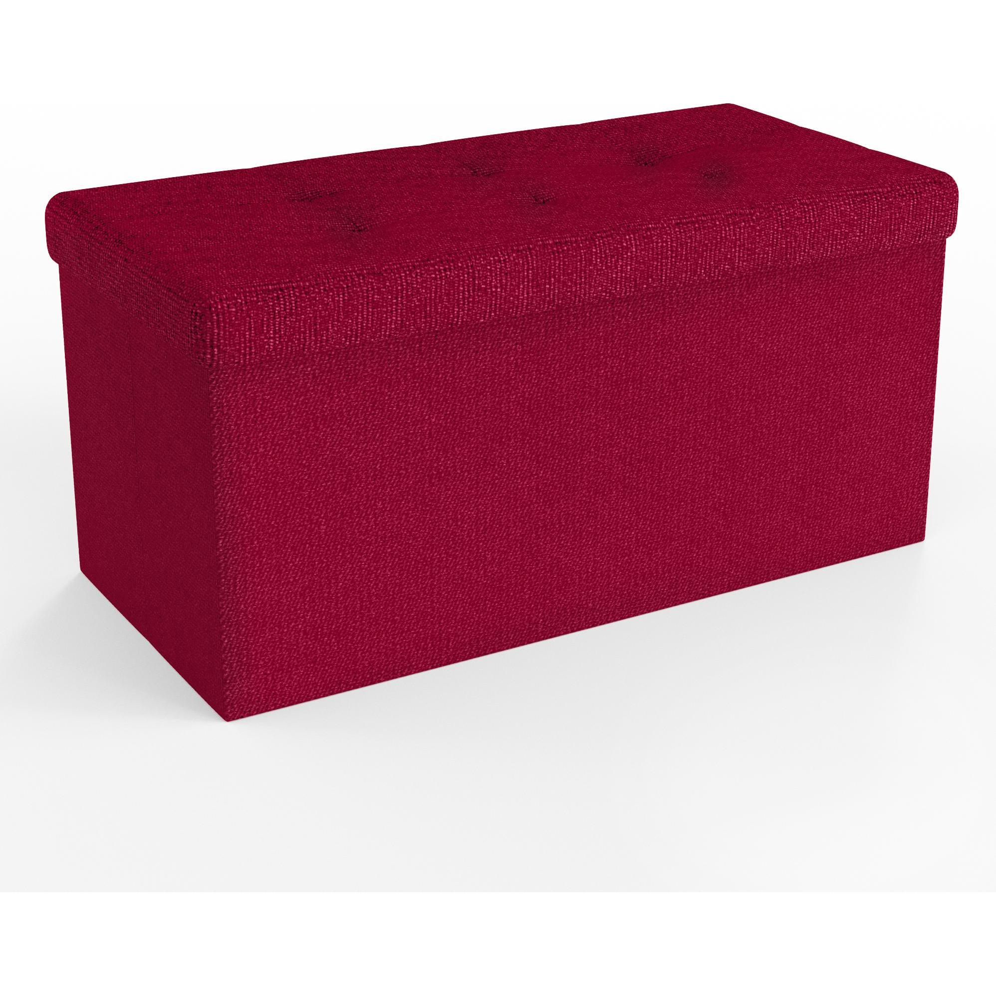 Intirilife, Sitzbank, Sitzbank 76x38x38 cm in KIRSCH ROT (76 cm)