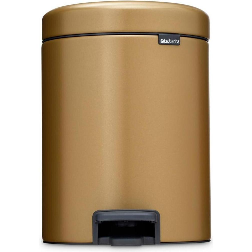 Brabantia Kosmetikeimer NewIcon 5 l, Warm Brass, Pattumiera, Marrone