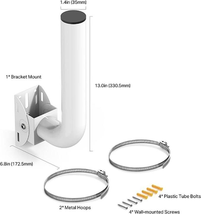 Actual product image TP-Link Pole/Wall Mount Kit for Outdoor Access Point