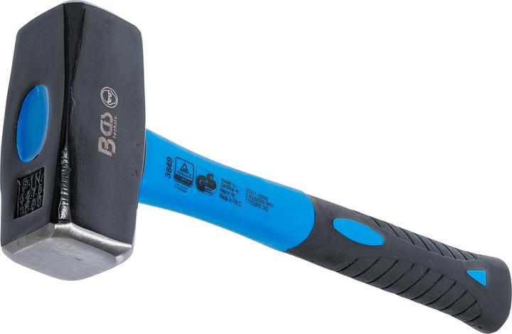 Actual product image BGS Stoning Hammer Fibreglas Shaft DIN 6475 1500 g (1700 g)