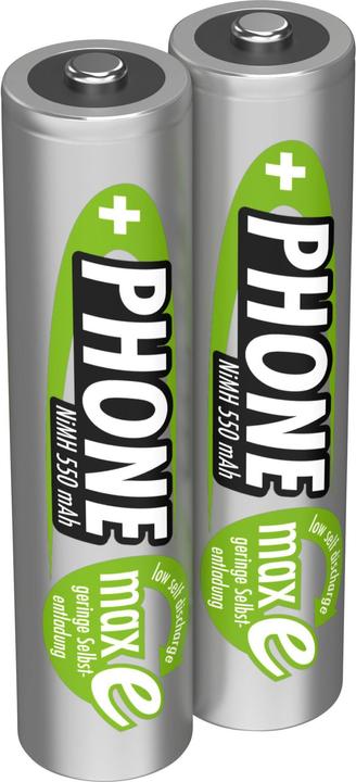Image du produit Ansmann Pile micro (AAA) NiMH DECT maxi NiMH DECT (2 pcs, AAA, 550 mAh)