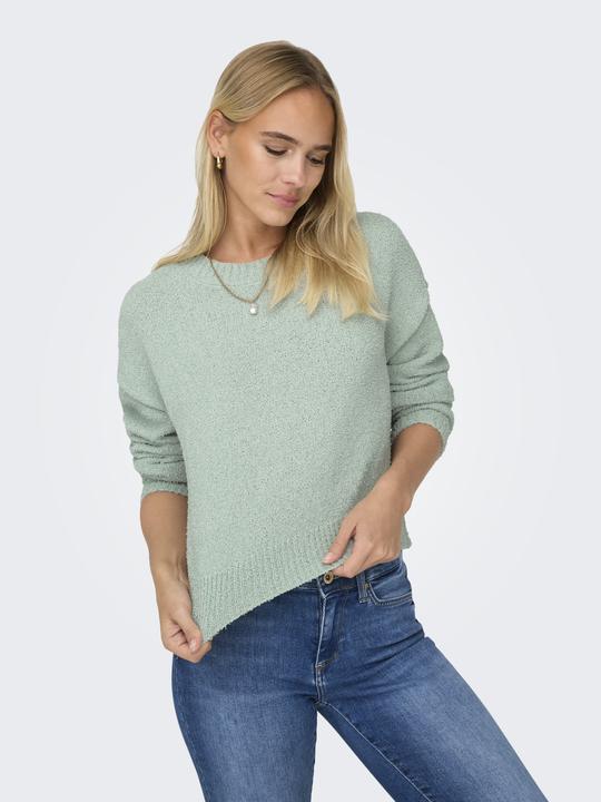 Actual product image Only Round neck Ribbed cuffs Drop shoulder jumper Knitted jumper (L)