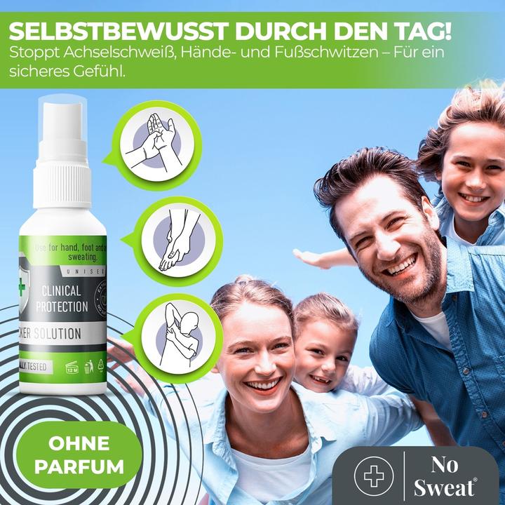 Produktbild KLC Kozmetik No Sweat Antitranspirant-Spray 50 ml (Spray, 50 ml)