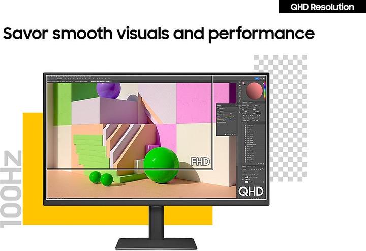 Actual product image Samsung ViewFinity S6 - S60UD (2560 x 1440 pixels, 24")