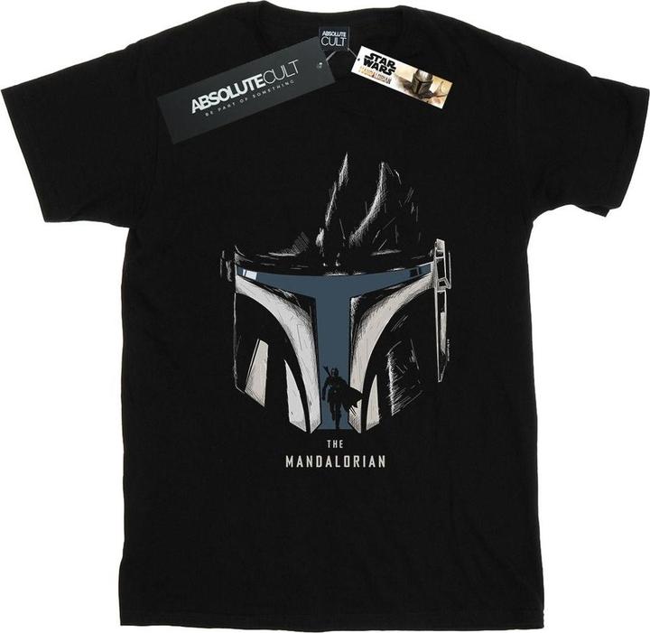 Produktbild Star Wars The Mandalorian Helmet Silhouette TShirt Jungen (116)